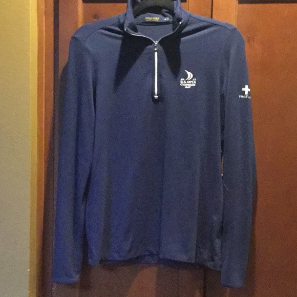 Ralph Lauren Tops - Ralph Lauren golf 3/4 zip logo shirt lightweight pullover travel vacay lounge